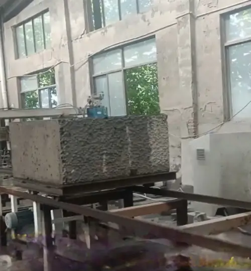 Xinjiang Bazhou klant vierkante mal blok productielijn snijden systeem upgrade project