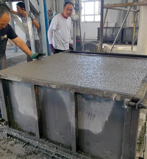 Hubei klant zelfisolatie muur materiaal productielijn technologie transformatie project
