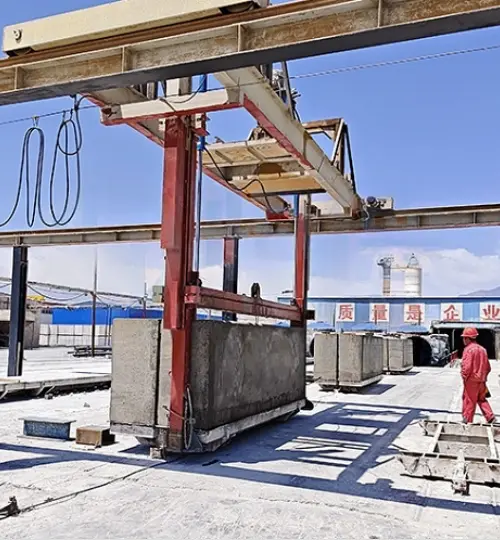 Xinjiang Tacheng klant zelf geïsoleerde blok productielijn snijsysteem automatisering renovatie project